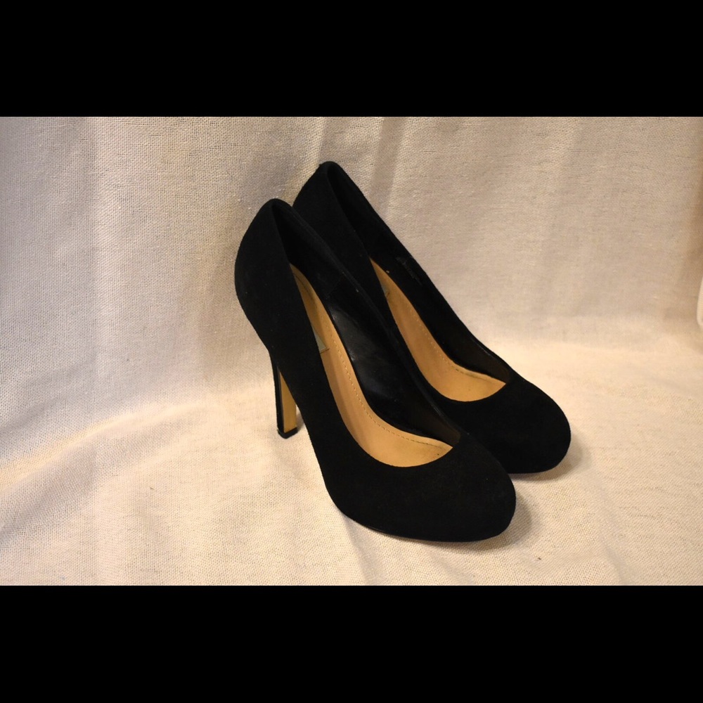 *LIMITED TIME* Sexy Velvet Black Platform Heels
